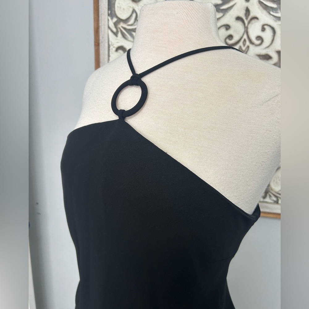 Evan Picone Black Asymmetrical Dress - Picture 6 of 8